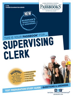 cover image of Supervising Clerk